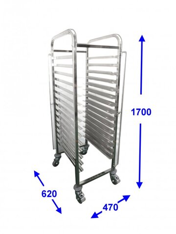未使用 ベーカリー トローリー15段　 イメージ2