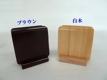 新品　木製ナフキン立(白木) イメージ3