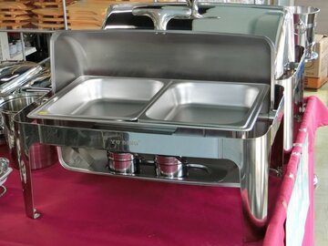 未使用バイキング用チェーフイング ダブル(ヒーター付) イメージ1