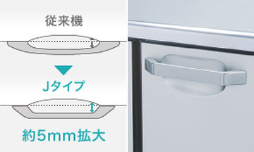 インバーター制御搭載　テーブル形冷蔵庫　RT-120SDJ イメージ2