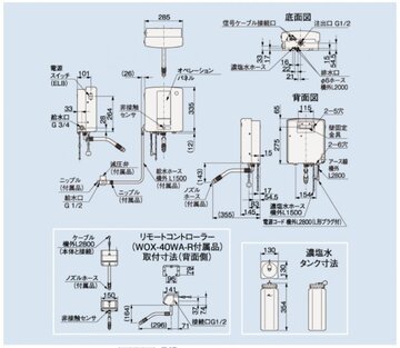 新品 ホシザキ 電解水生成装置 WOX-40WA-R イメージ3