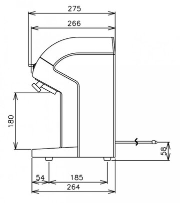 新品　かき氷機　HC-18C　製氷機のキューブ氷で簡単&お手軽にかき氷やフラッペ作りをお手伝いします。 イメージ2