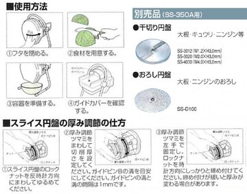 新品　野菜スライサー　SS-350A イメージ2