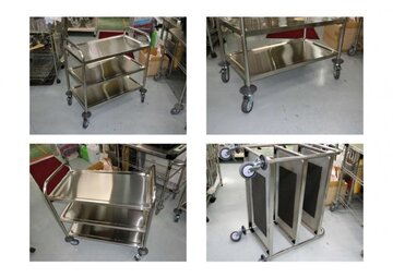 未使用 ステンレス移動ワゴン3段 イメージ2