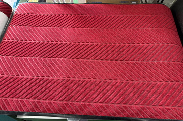 未使用 店舗用玄関フロアマット　120×79cm 　赤色　､黒色 イメージ1