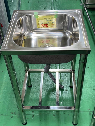 未使用　ステンレス一槽シンク　NDIY-4440N イメージ2