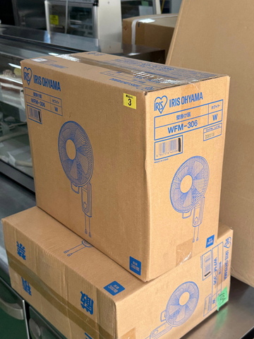 新品 扇風機 壁掛け 首振り 風量3段階 メカ式 ホワイト WFM-306 イメージ3