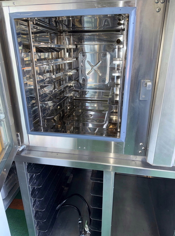 中古良品 ベーカリーコンベクションオーブンMBCO-5C-Y　架台付 イメージ3